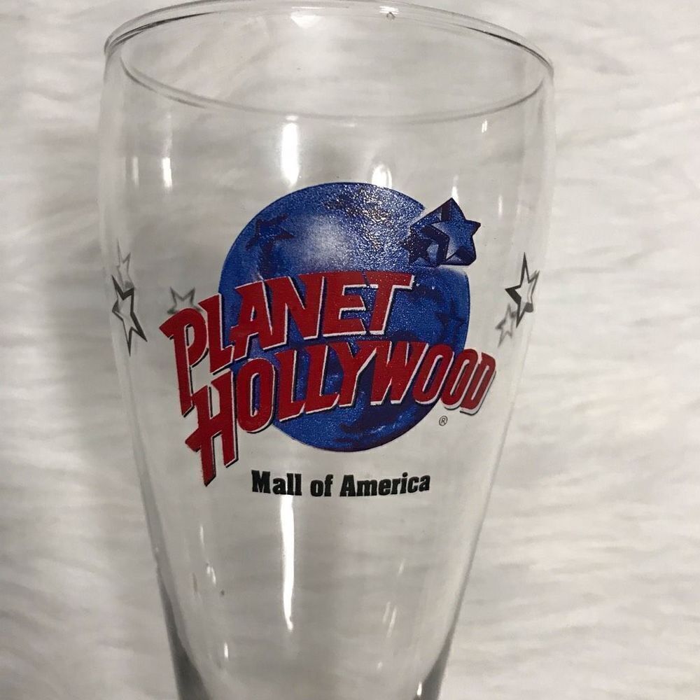 Planet Hollywood Mall of‎ America Pilsner Beer Glass Cup